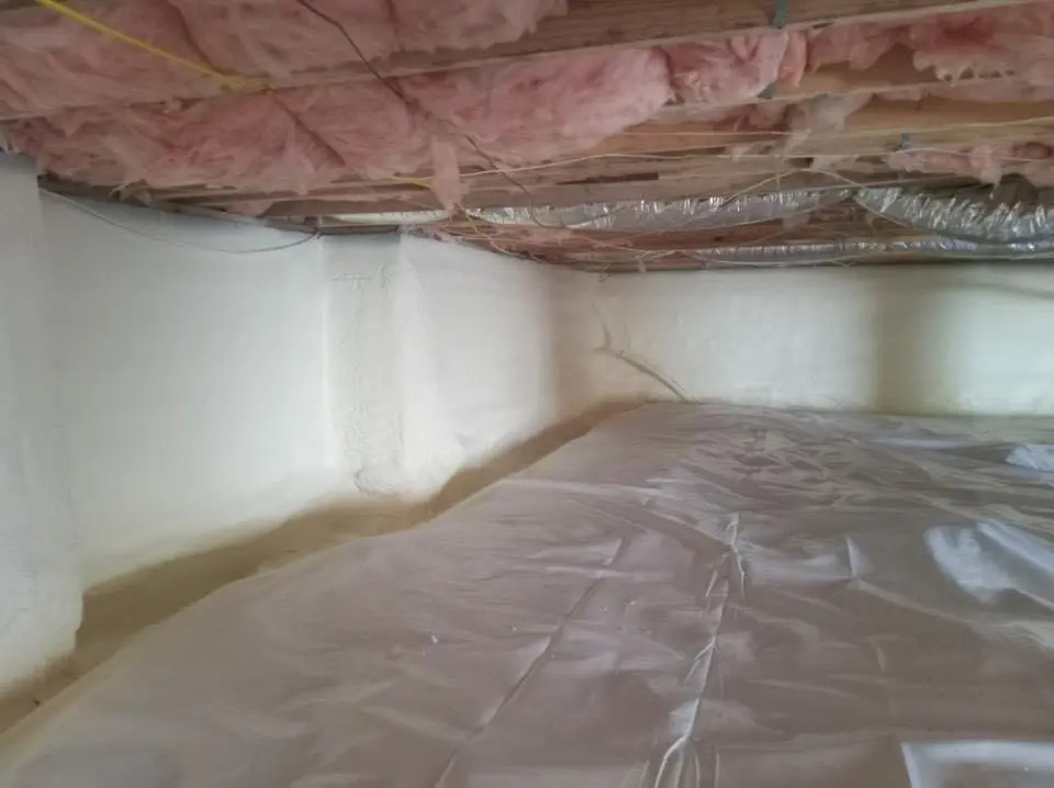 Crawl space encapsulation with closed-cell spray foam for Spray Foam Roofing in Tallmadge
